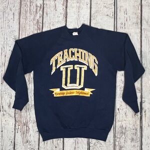 Vintage Teaching University 1980s Best Teacher Sweatshirt 80s